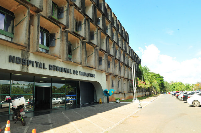 Na foto, a fachada do Hospital Regional de Taguatinga