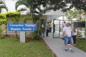 Entrada principal da nova sede do Conselho Tutelar do Riacho Fundo I