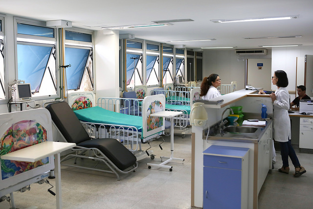 foto da a pediatria do Hospital Regional do Gama