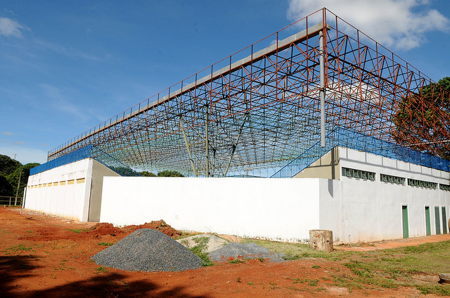 Na foto, a fachada do Centro Olímpico e Paralímpico de Planaltina.